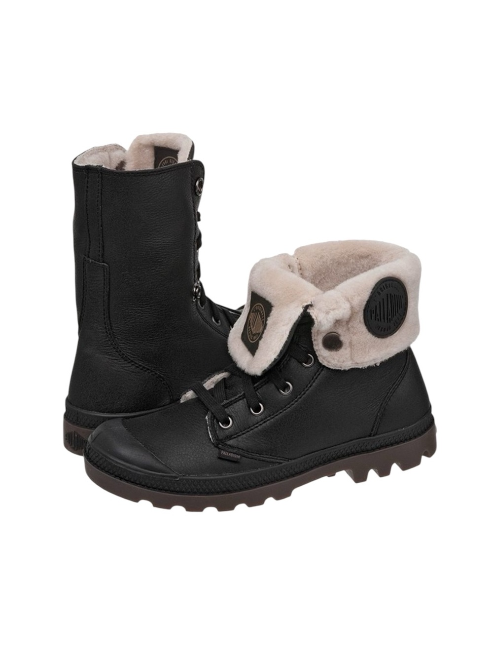 Palladium Kids Leather Wool Boots